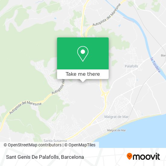 Sant Genís De Palafolls map