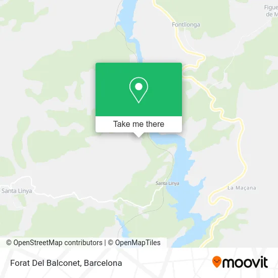 Forat Del Balconet map