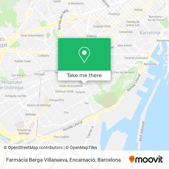 Farmàcia Berga Villanueva, Encarnació map