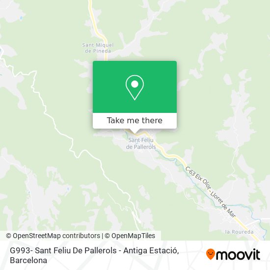 G993- Sant Feliu De Pallerols - Antiga Estació map