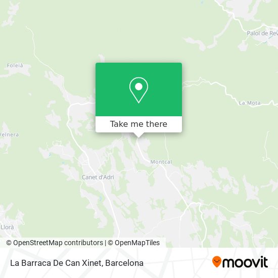 La Barraca De Can Xinet map
