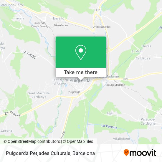 Puigcerdà Petjades Culturals map