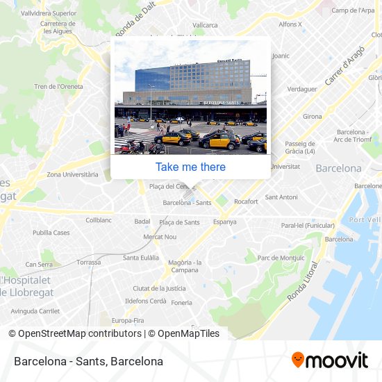 Barcelona - Sants map