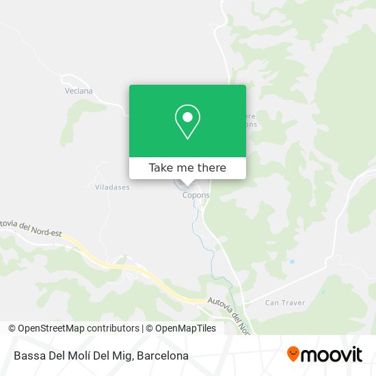 Bassa Del Molí Del Mig map
