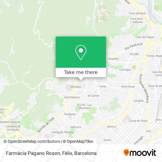 mapa Farmàcia Pagano Roson, Fèlix