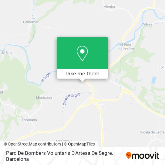 Parc De Bombers Voluntaris D'Artesa De Segre map
