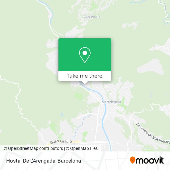 Hostal De L'Arengada map