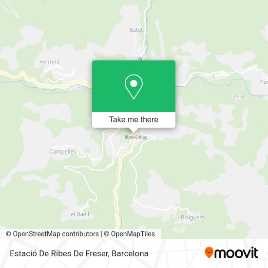 Estació De Ribes De Freser map