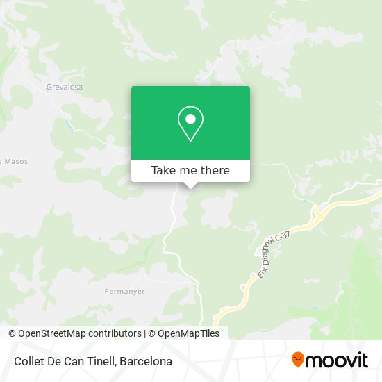 mapa Collet De Can Tinell