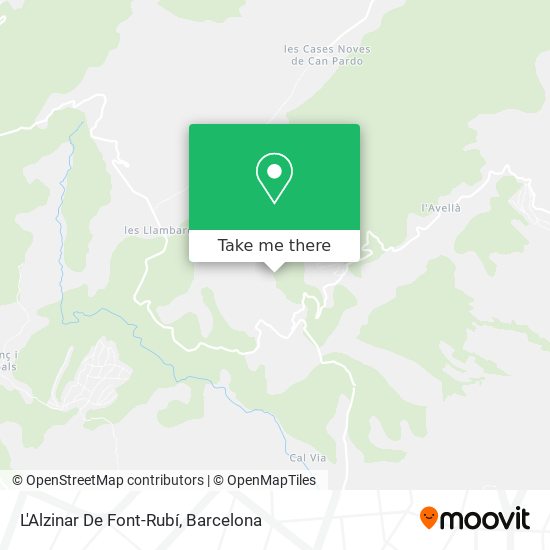 L'Alzinar De Font-Rubí map