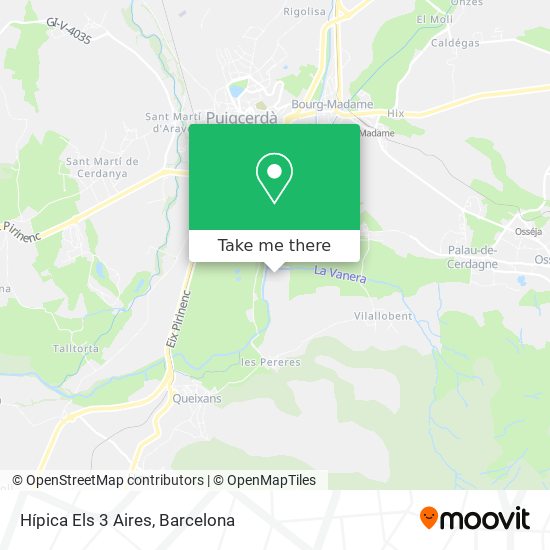 Hípica Els 3 Aires map