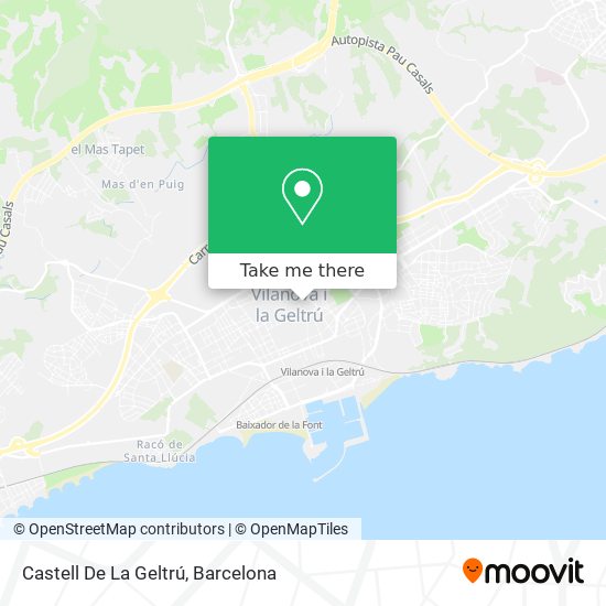 Castell De La Geltrú map