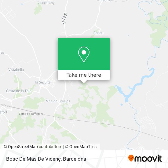 Bosc De Mas De Vicenç map