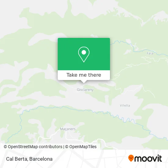 Cal Berta map
