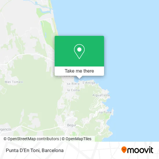 Punta D'En Toni map