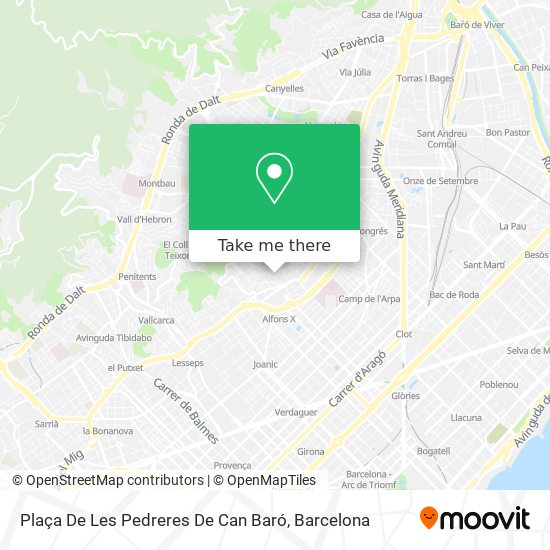Plaça De Les Pedreres De Can Baró map