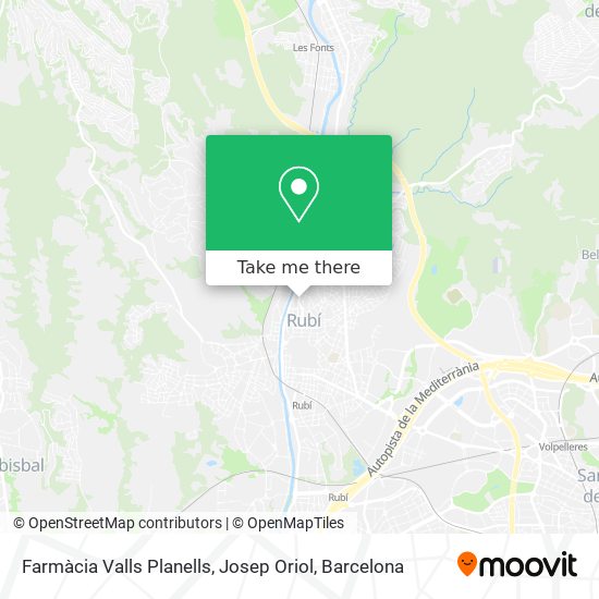 Farmàcia Valls Planells, Josep Oriol map