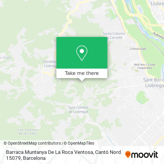 Barraca Muntanya De La Roca Ventosa, Cantó Nord 15079 map