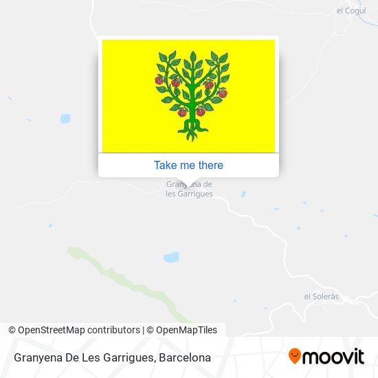 Granyena De Les Garrigues map