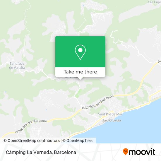 Càmping La Verneda map