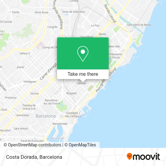Costa Dorada map