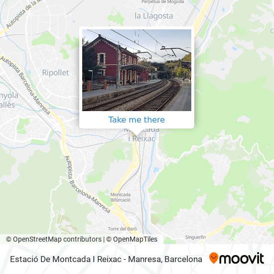 Estació De Montcada I Reixac - Manresa map