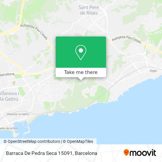 Barraca De Pedra Seca 15091 map