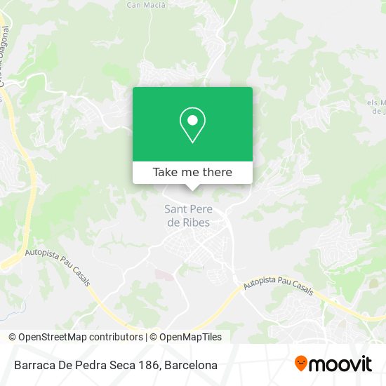 Barraca De Pedra Seca 186 map