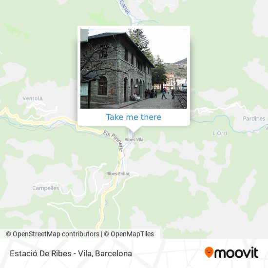 Estació De Ribes - Vila map