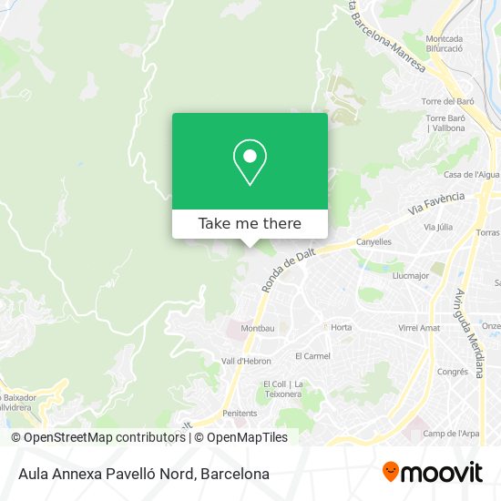 Aula Annexa Pavelló Nord map