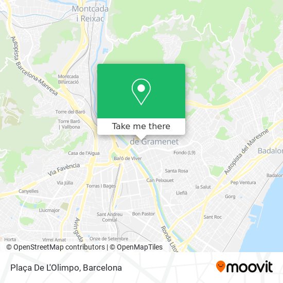 Plaça De L'Olimpo map