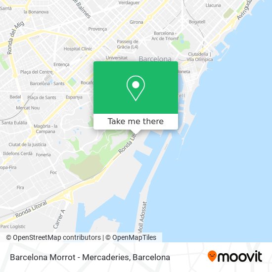 Barcelona Morrot - Mercaderies map