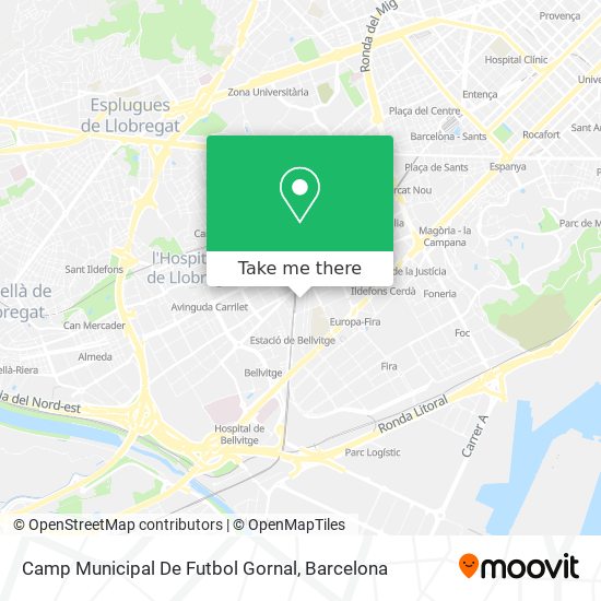 Camp Municipal De Futbol Gornal map