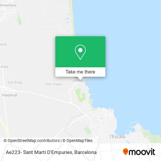 Ae223- Sant Martí D'Empuries map