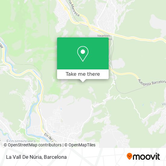 La Vall De Núria map