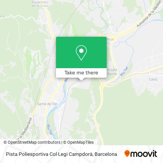 Pista Poliesportiva Col·Legi Campdorà map