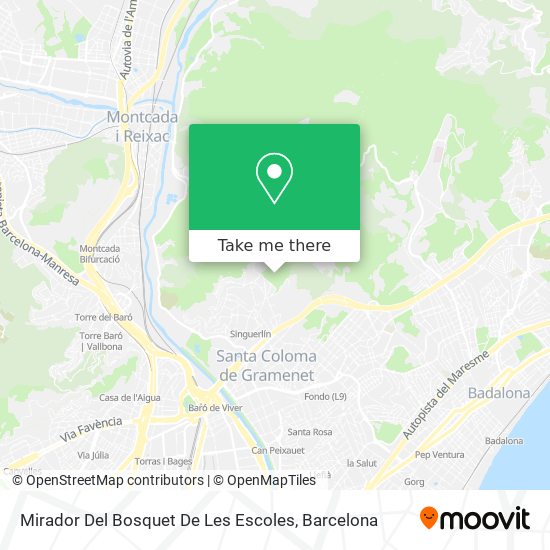 Mirador Del Bosquet De Les Escoles map