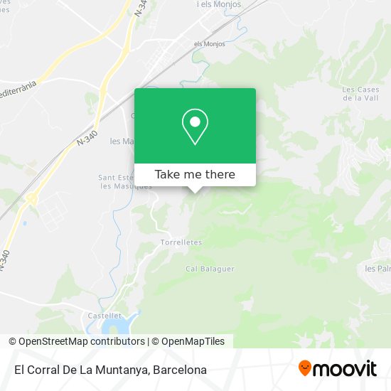 El Corral De La Muntanya map