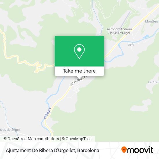 Ajuntament De Ribera D'Urgellet map
