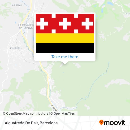 mapa Aiguafreda De Dalt