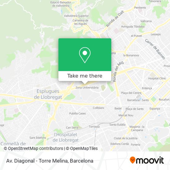 Av. Diagonal - Torre Melina map