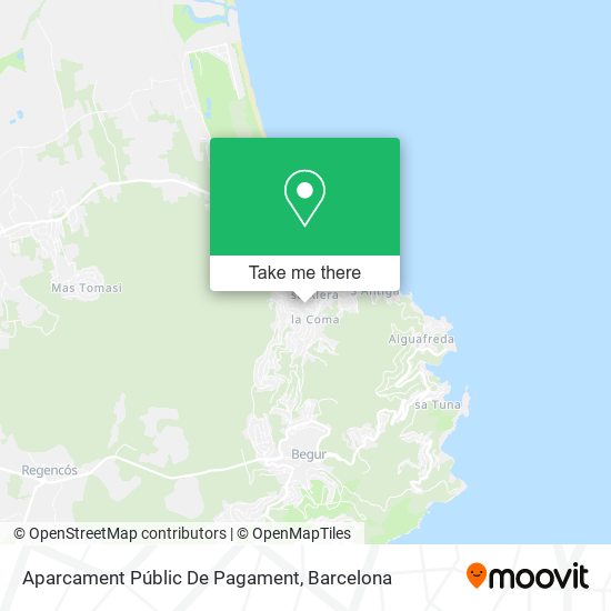 Aparcament Públic De Pagament map