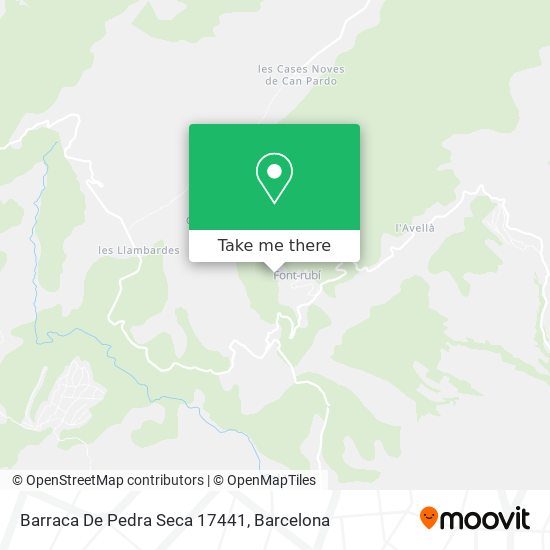 Barraca De Pedra Seca 17441 map