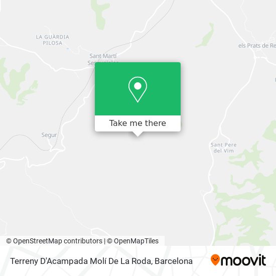 Terreny D'Acampada Molí De La Roda map