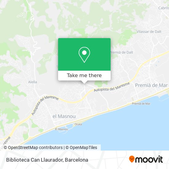 Biblioteca Can Llaurador map