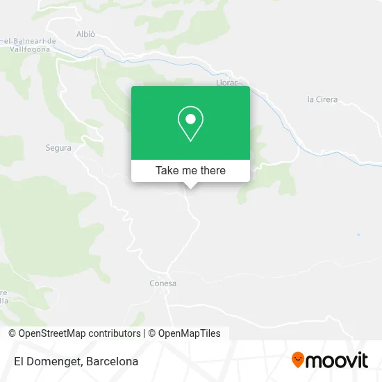El Domenget map