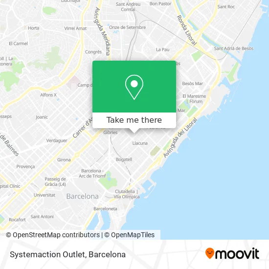 Systemaction Outlet map