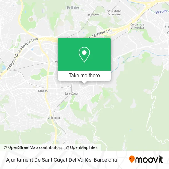 Ajuntament De Sant Cugat Del Vallès map