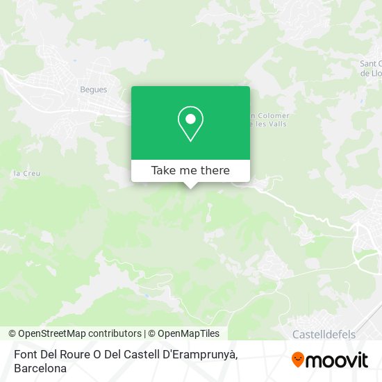 Font Del Roure O Del Castell D'Eramprunyà map