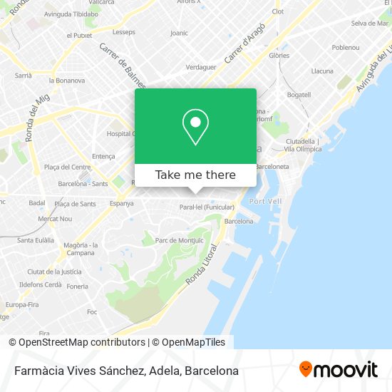 Farmàcia Vives Sánchez, Adela map
